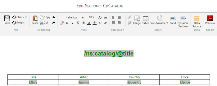 dynamic table inserted